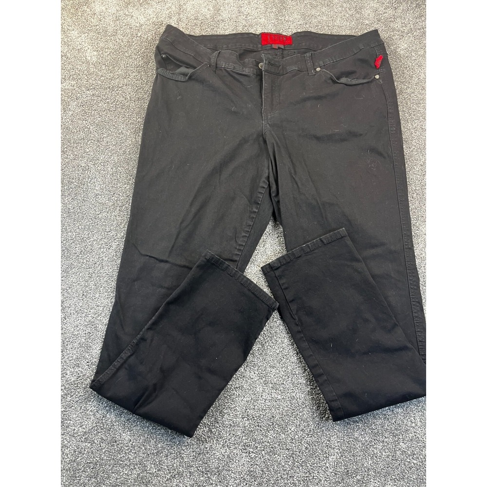 Tripp NYC Jeans‎ Womens 20T Daang Goodman Black Back Skinny Stretch Pants Rivet